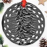 Joy Division Unknown Pleasures Pattern Ornament (Round Filigree)