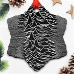 Joy Division Unknown Pleasures Pattern Snowflake Ornament (Two Sides)
