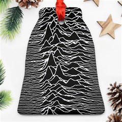 Joy Division Unknown Pleasures Pattern Bell Ornament (Two Sides) from ArtsNow.com Front