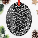 Joy Division Unknown Pleasures Pattern Ornament (Oval Filigree)
