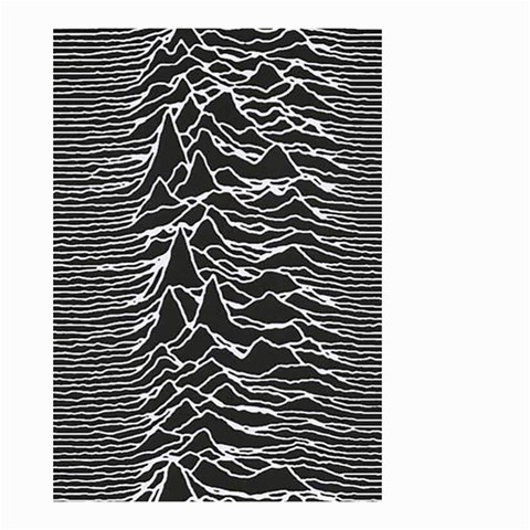 Joy Division Unknown Pleasures Pattern Small Garden Flag (Two Sides) from ArtsNow.com Back