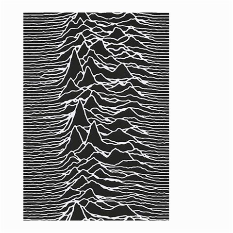 Joy Division Unknown Pleasures Pattern Large Garden Flag (Two Sides) from ArtsNow.com Back