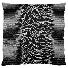 Joy Division Unknown Pleasures Pattern Large Cushion Case (Two Sides) from ArtsNow.com Back