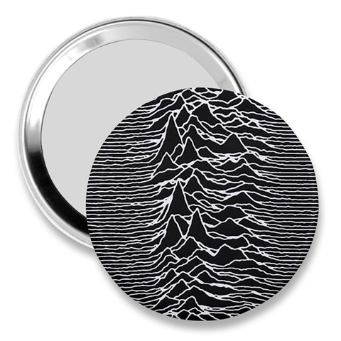 Joy Division Unknown Pleasures Pattern 3  Handbag Mirrors from ArtsNow.com Front