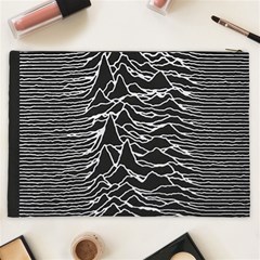 Joy Division Unknown Pleasures Pattern Cosmetic Bag (XXL) from ArtsNow.com Back