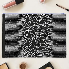 Joy Division Unknown Pleasures Pattern Cosmetic Bag (XXL) from ArtsNow.com Back