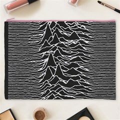 Joy Division Unknown Pleasures Pattern Cosmetic Bag (XXXL) from ArtsNow.com Front