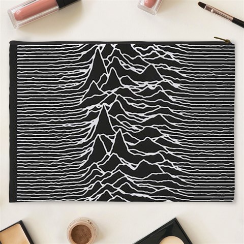 Joy Division Unknown Pleasures Pattern Cosmetic Bag (XXXL) from ArtsNow.com Back