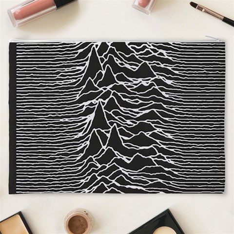 Joy Division Unknown Pleasures Pattern Cosmetic Bag (XXXL) from ArtsNow.com Back
