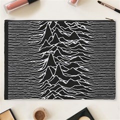 Joy Division Unknown Pleasures Pattern Cosmetic Bag (XXXL) from ArtsNow.com Back