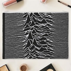 Joy Division Unknown Pleasures Pattern Cosmetic Bag (XXXL) from ArtsNow.com Back