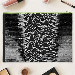Joy Division Unknown Pleasures Pattern Cosmetic Bag (XXXL) from ArtsNow.com Back