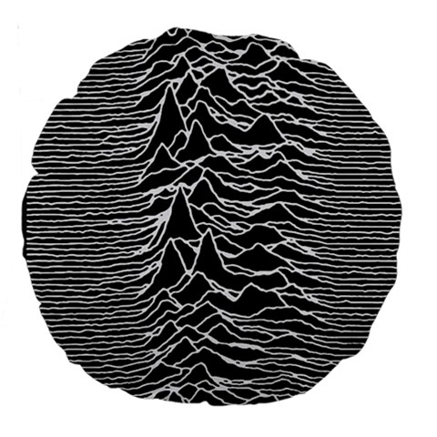 Joy Division Unknown Pleasures Pattern Large 18  Premium Round Cushions from ArtsNow.com Front