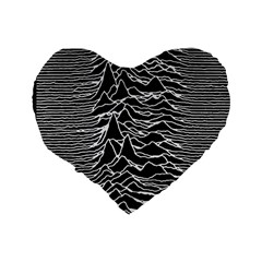 Joy Division Unknown Pleasures Pattern Standard 16  Premium Heart Shape Cushions from ArtsNow.com Back
