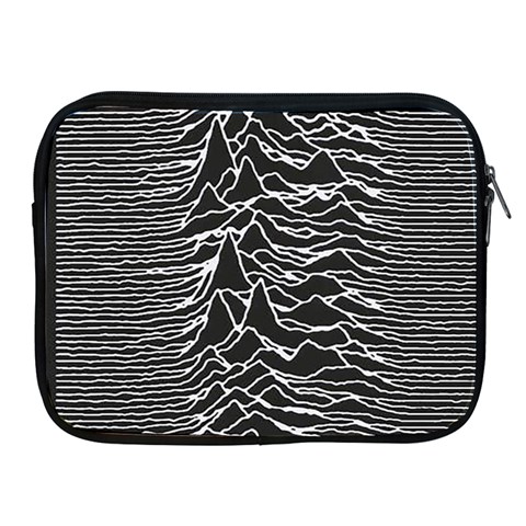 Joy Division Unknown Pleasures Pattern Apple iPad 2/3/4 Zipper Cases from ArtsNow.com Front