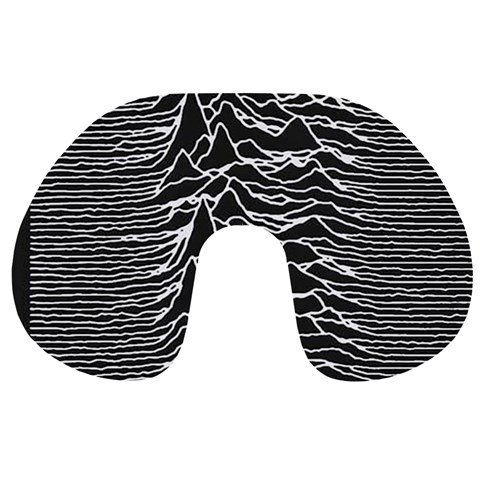 Joy Division Unknown Pleasures Pattern Travel Neck Pillow from ArtsNow.com Front