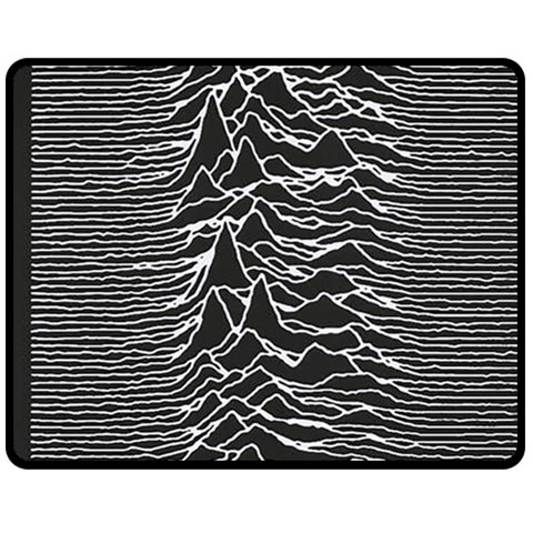 Joy Division Unknown Pleasures Pattern Two Sides Fleece Blanket (Medium) from ArtsNow.com 58.8 x47.4  Blanket Front
