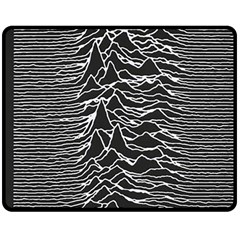 Joy Division Unknown Pleasures Pattern Two Sides Fleece Blanket (Medium) from ArtsNow.com 58.8 x47.4  Blanket Back