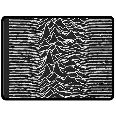 Joy Division Unknown Pleasures Pattern Two Sides Fleece Blanket (Large) from ArtsNow.com 80 x60  Blanket Front