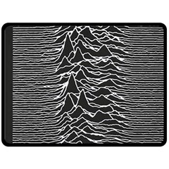 Joy Division Unknown Pleasures Pattern Two Sides Fleece Blanket (Large) from ArtsNow.com 80 x60  Blanket Back