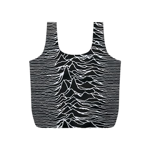 Joy Division Unknown Pleasures Pattern Full Print Recycle Bag (S) from ArtsNow.com Front