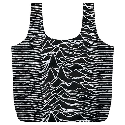 Joy Division Unknown Pleasures Pattern Full Print Recycle Bag (XL) from ArtsNow.com Back