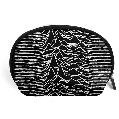 Joy Division Unknown Pleasures Pattern Accessory Pouch (Large) from ArtsNow.com Front