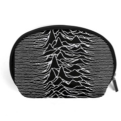 Joy Division Unknown Pleasures Pattern Accessory Pouch (Large) from ArtsNow.com Front