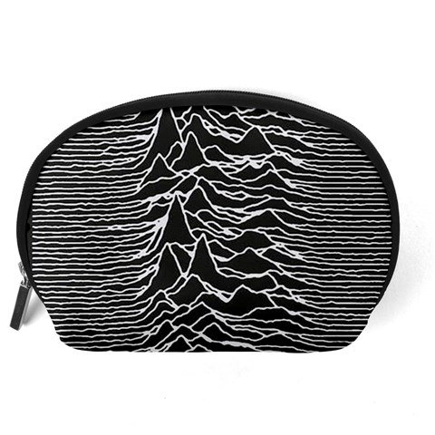 Joy Division Unknown Pleasures Pattern Accessory Pouch (Large) from ArtsNow.com Back