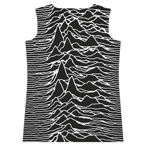 Joy Division Unknown Pleasures Pattern Women s Basketball Tank Top from ArtsNow.com Back