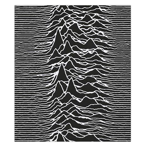 Joy Division Unknown Pleasures Pattern Duvet Cover Double Side (California King Size) from ArtsNow.com Front