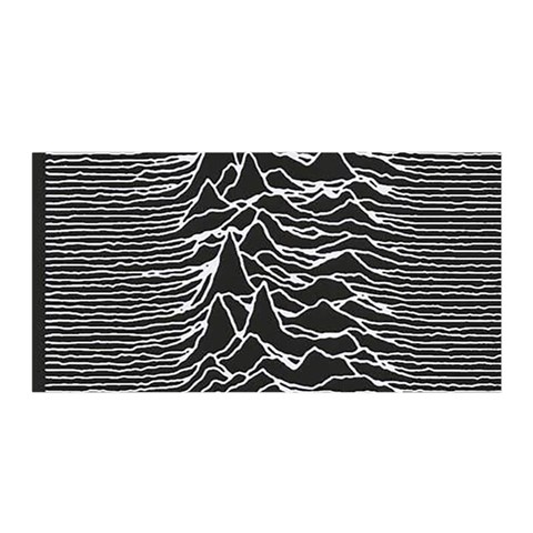 Joy Division Unknown Pleasures Pattern Satin Wrap 35  x 70  from ArtsNow.com Front