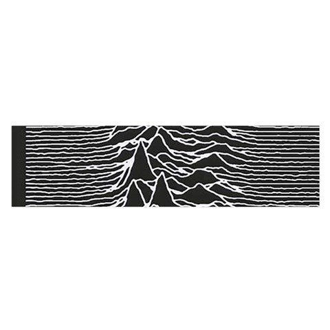 Joy Division Unknown Pleasures Pattern Oblong Satin Scarf (16  x 60 ) from ArtsNow.com Front