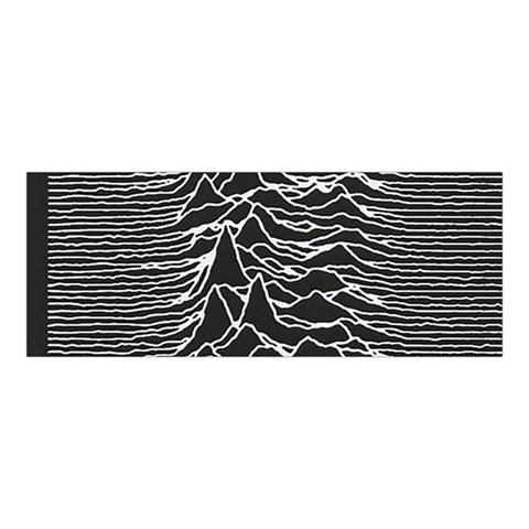 Joy Division Unknown Pleasures Pattern Boyleg Halter Swimsuit  from ArtsNow.com Front Top