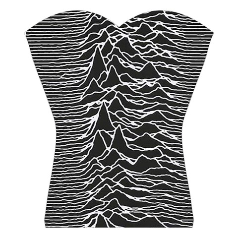 Joy Division Unknown Pleasures Pattern Halter Swimsuit from ArtsNow.com Front