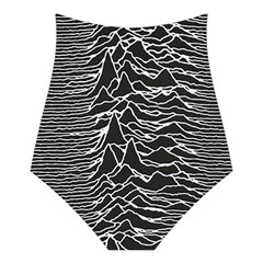 Joy Division Unknown Pleasures Pattern Halter Swimsuit from ArtsNow.com Back