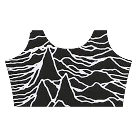 Joy Division Unknown Pleasures Pattern Skater Dress Swimsuit from ArtsNow.com Top Front