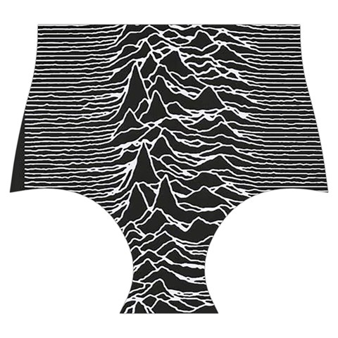 Joy Division Unknown Pleasures Pattern Skater Dress Swimsuit from ArtsNow.com Bottom Front