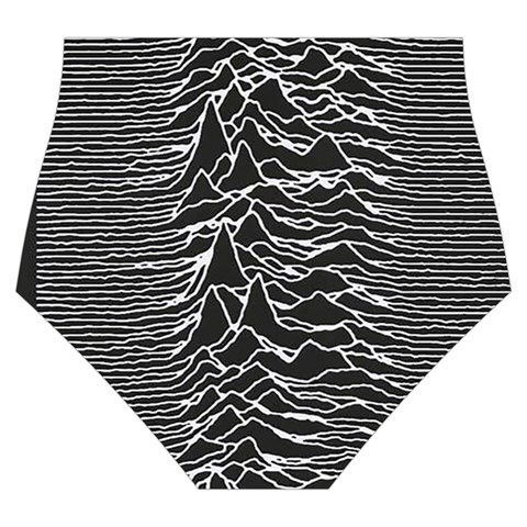Joy Division Unknown Pleasures Pattern Skater Dress Swimsuit from ArtsNow.com Bottom Back