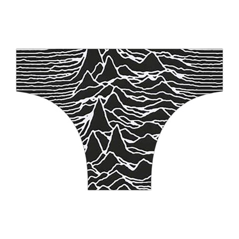 Joy Division Unknown Pleasures Pattern Halter Dress Swimsuit  from ArtsNow.com Bottom Front