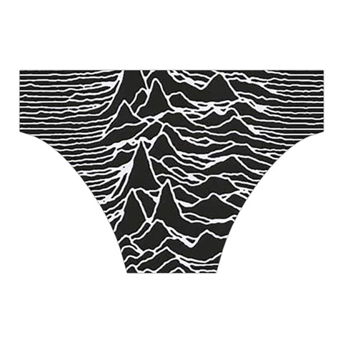 Joy Division Unknown Pleasures Pattern Halter Dress Swimsuit  from ArtsNow.com Bottom Back