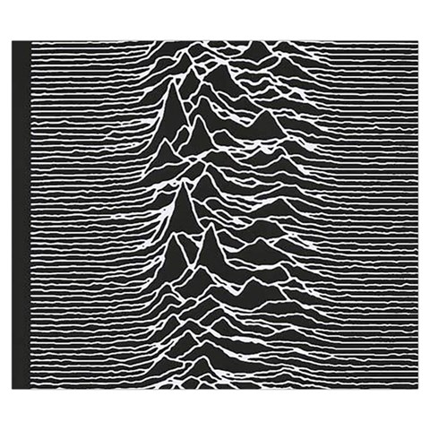 Joy Division Unknown Pleasures Pattern Zipper Large Tote Bag from ArtsNow.com Front
