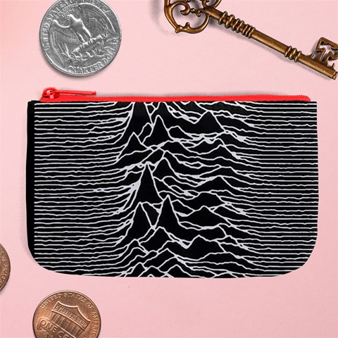 Joy Division Unknown Pleasures Pattern Large Coin Purse from ArtsNow.com Front