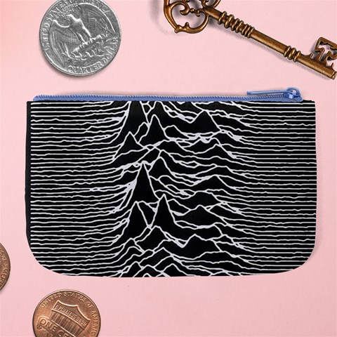 Joy Division Unknown Pleasures Pattern Large Coin Purse from ArtsNow.com Back