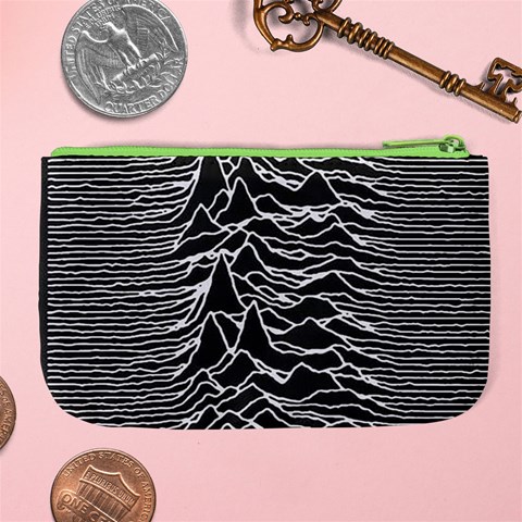 Joy Division Unknown Pleasures Pattern Large Coin Purse from ArtsNow.com Back