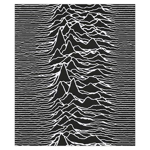 Joy Division Unknown Pleasures Pattern Drawstring Pouch (XS) from ArtsNow.com Front