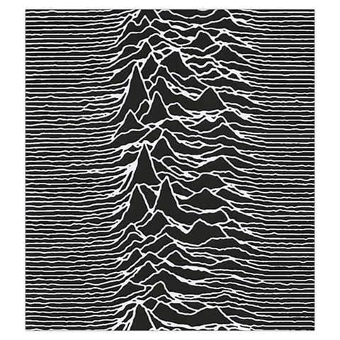 Joy Division Unknown Pleasures Pattern Drawstring Pouch (2XL) from ArtsNow.com Front