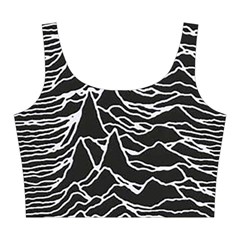 Joy Division Unknown Pleasures Pattern Midi Sleeveless Dress from ArtsNow.com Top Front