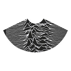 Joy Division Unknown Pleasures Pattern Midi Sleeveless Dress from ArtsNow.com Skirt Front