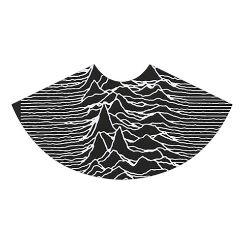 Joy Division Unknown Pleasures Pattern Midi Sleeveless Dress from ArtsNow.com Skirt Back
